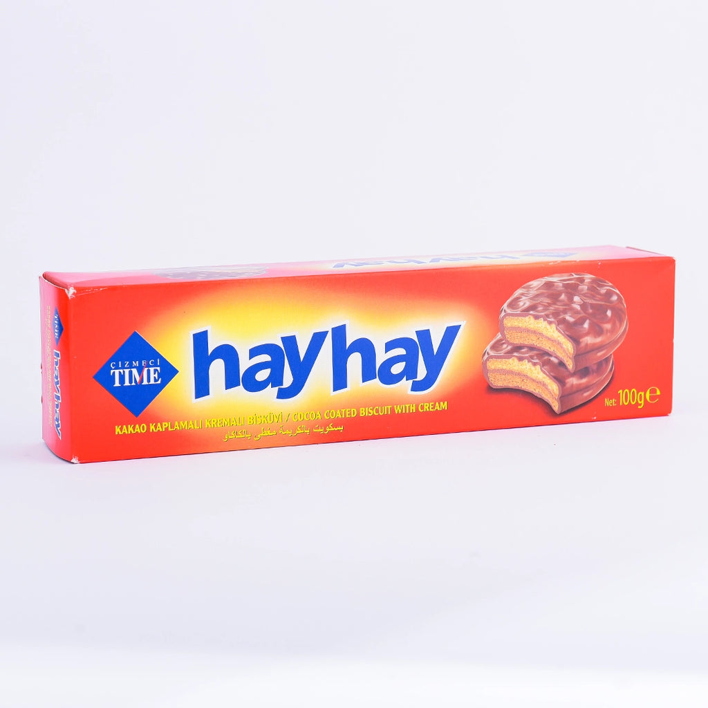 هاى هاى بسكويت مغطى بالشيكولاتة