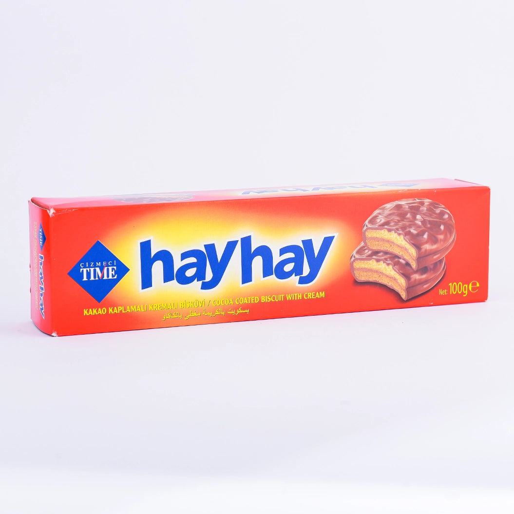 هاى هاى بسكويت مغطى بالشيكولاتة